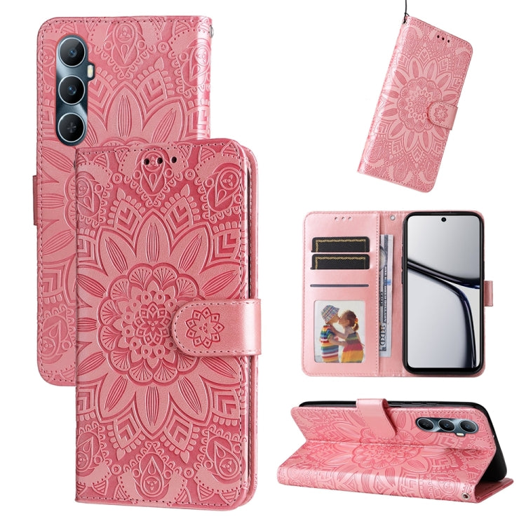 Embossed Sunflower Leather Phone Case, For Realme 12 Pro+, For Realme C67 4G Global, For Realme C67 Global / 11 5G Taiwan Version, For Realme 11 4G Global, For Realme C53 / Narzo N53, For Realme 11, For Realme 11 Pro / 11 Pro+, For Realme C65 4G       ...