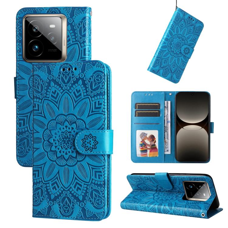 Embossed Sunflower Leather Phone Case, For Realme 14 Pro+ Global, For Realme 14 Pro Global, For Realme GT 7 Pro, For Realme 13+, For Realme 13 Pro / 13 Pro+ / P1 Pro Global, For Realme GT 6 / GT Neo6 SE, For Realme C63 / C61  / Note 60, For Realme 12 5...