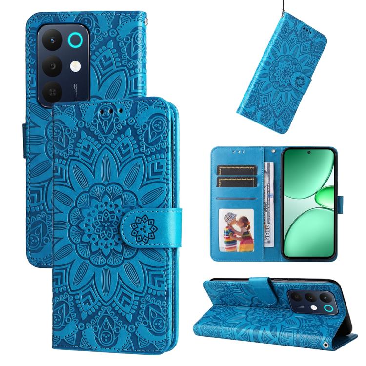 Embossed Sunflower Leather Phone Case, For Realme 16 Pro+ 5G, For Realme 16 Pro 5G, For Realme 15x 5G India / Realme C85 5G, For Realme C85 Pro 4G, For Realme 15T 5G, For Realme Narzo 80 Lite 4G / C71 India, For Realme 15 5G / Realme 15 Pro 5G         ...