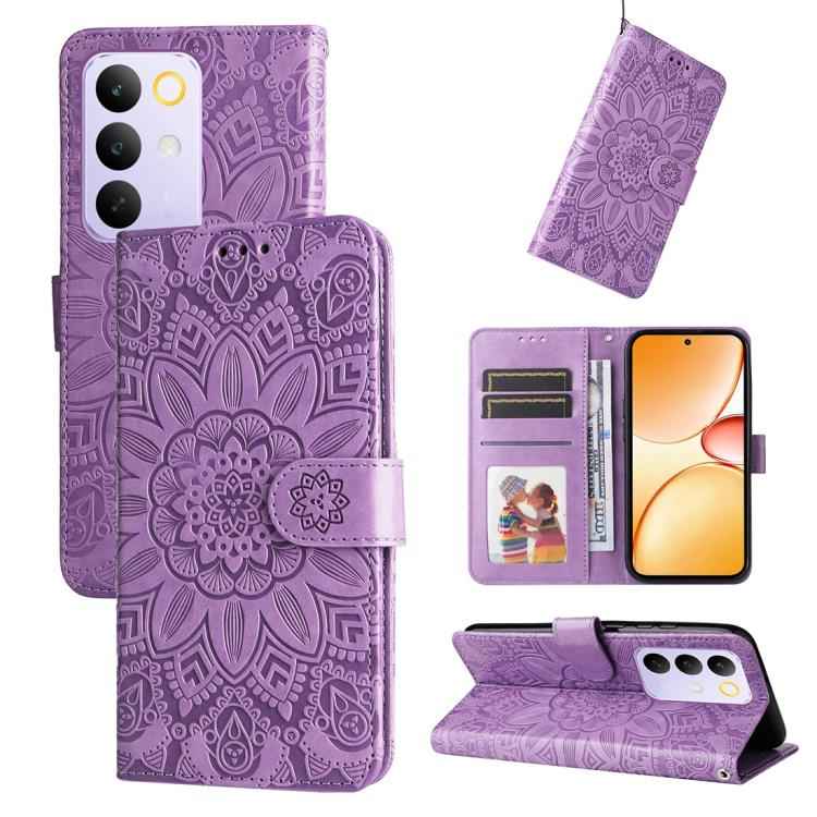 Embossed Sunflower Leather Phone Case, For Realme 15x 5G India / Realme C85 5G, For Realme C85 Pro 4G, For Realme 15T 5G, For Realme Narzo 80 Lite 4G / C71 India, For Realme 15 5G / Realme 15 Pro 5G, For Realme C71 4G / C75 4G / 5G / 14x               ...