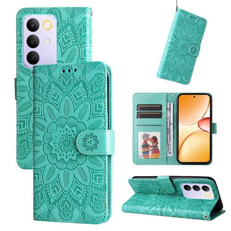 Embossed Sunflower Leather Phone Case, For Realme 15x 5G India / Realme C85 5G, For Realme C85 Pro 4G, For Realme 15T 5G, For Realme Narzo 80 Lite 4G / C71 India, For Realme 15 5G / Realme 15 Pro 5G, For Realme C71 4G / C75 4G / 5G / 14x               ...