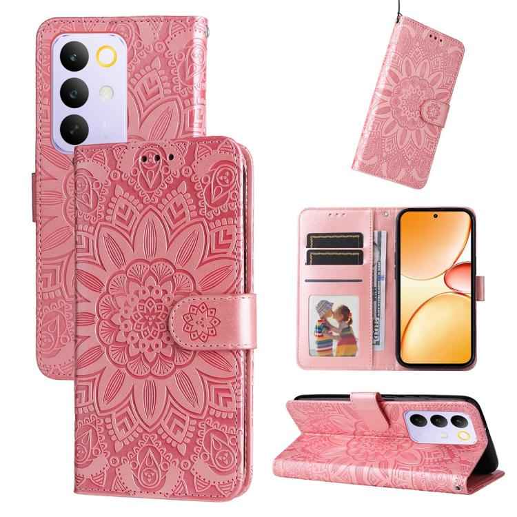 Embossed Sunflower Leather Phone Case, For Realme 15x 5G India / Realme C85 5G, For Realme C85 Pro 4G, For Realme 15T 5G, For Realme Narzo 80 Lite 4G / C71 India, For Realme 15 5G / Realme 15 Pro 5G, For Realme C71 4G / C75 4G / 5G / 14x               ...