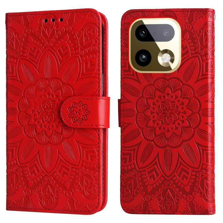 Embossed Sunflower Leather Phone Case, For Realme 16 Pro+ 5G, For Realme 16 Pro 5G, For Realme 15x 5G India / Realme C85 5G, For Realme C85 Pro 4G, For Realme 15T 5G, For Realme Narzo 80 Lite 4G / C71 India, For Realme 15 5G / Realme 15 Pro 5G         ...