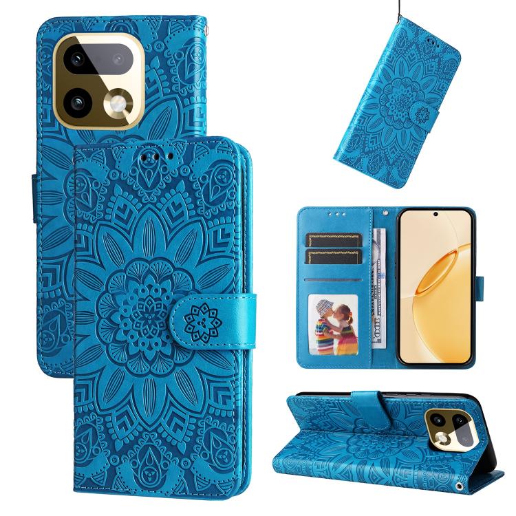 Embossed Sunflower Leather Phone Case, For Realme 16 Pro+ 5G, For Realme 16 Pro 5G, For Realme 15x 5G India / Realme C85 5G, For Realme C85 Pro 4G, For Realme 15T 5G, For Realme Narzo 80 Lite 4G / C71 India, For Realme 15 5G / Realme 15 Pro 5G         ...