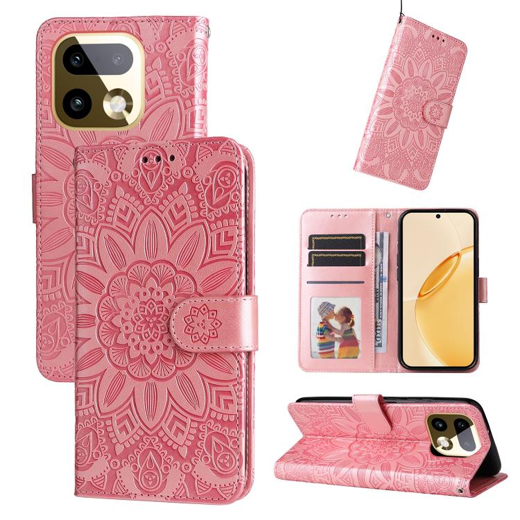 Embossed Sunflower Leather Phone Case, For Realme 16 Pro+ 5G, For Realme 16 Pro 5G, For Realme 15x 5G India / Realme C85 5G, For Realme C85 Pro 4G, For Realme 15T 5G, For Realme Narzo 80 Lite 4G / C71 India, For Realme 15 5G / Realme 15 Pro 5G         ...