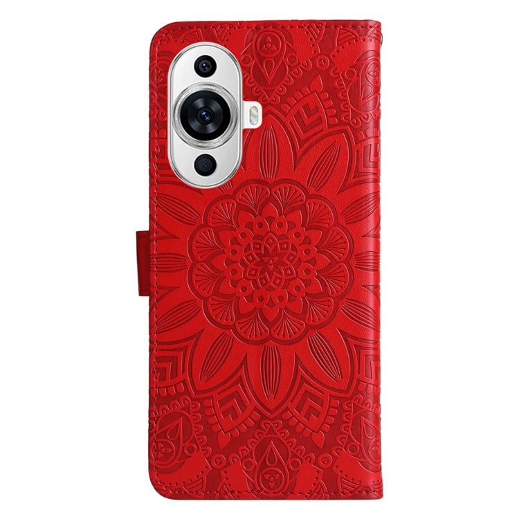 Embossed Sunflower Leather Phone Case, For Huawei nova 11 Pro, For Huawei nova 11