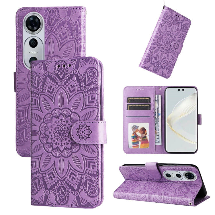 Embossed Sunflower Leather Phone Case, For Huawei nova 13 Pro, For Huawei nova 13 / nova 12, For Huawei Enjoy 70 Pro, For Huawei Enjoy 70, For Huawei nova 11 SE, For Huawei nova 12 Pro, For Huawei Mate 60, For Huawei Mate 60 Pro, For Huawei nova 11 Pro