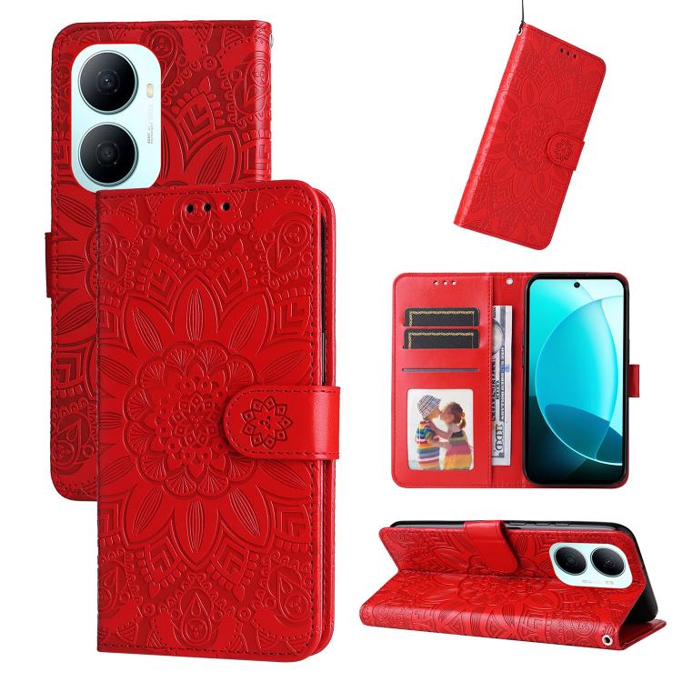Embossed Sunflower Leather Phone Case, For Huawei nova 16, For Huawei Enjoy 90 Pro Max 5G, For Huawei Enjoy 90 / Enjoy 90 Plus 5G, For Huawei Enjoy 80 Plus, For Huawei nova 15 Pro / nova 15 Ultra, For Huawei Mate 70 Air 5G, For Huawei nova 14 Lite     ...