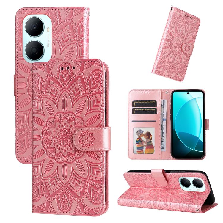 Embossed Sunflower Leather Phone Case, For Huawei nova 16, For Huawei Enjoy 90 Pro Max 5G, For Huawei Enjoy 90 / Enjoy 90 Plus 5G, For Huawei Enjoy 80 Plus, For Huawei nova 15 Pro / nova 15 Ultra, For Huawei Mate 70 Air 5G, For Huawei nova 14 Lite     ...