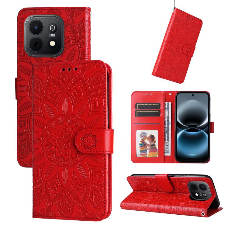 Embossed Sunflower Leather Phone Case, For Huawei nova 16, For Huawei Enjoy 90 Pro Max 5G, For Huawei Enjoy 90 / Enjoy 90 Plus 5G, For Huawei Enjoy 80 Plus, For Huawei nova 15 Pro / nova 15 Ultra, For Huawei Mate 70 Air 5G, For Huawei nova 14 Lite     ...