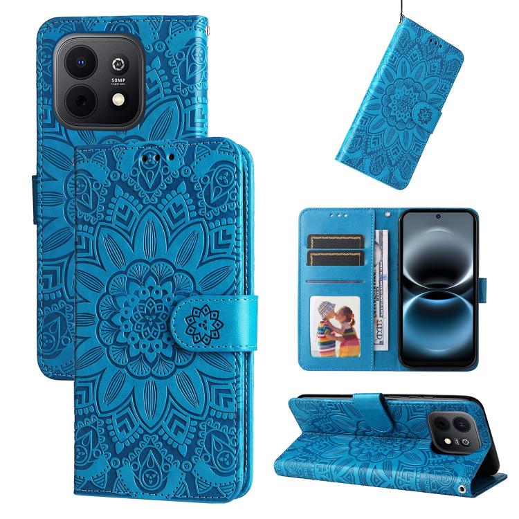 Embossed Sunflower Leather Phone Case, For Huawei nova 16, For Huawei Enjoy 90 Pro Max 5G, For Huawei Enjoy 90 / Enjoy 90 Plus 5G, For Huawei Enjoy 80 Plus, For Huawei nova 15 Pro / nova 15 Ultra, For Huawei Mate 70 Air 5G, For Huawei nova 14 Lite     ...