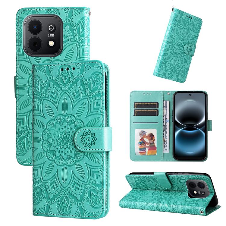 Embossed Sunflower Leather Phone Case, For Huawei nova 16, For Huawei Enjoy 90 Pro Max 5G, For Huawei Enjoy 90 / Enjoy 90 Plus 5G, For Huawei Enjoy 80 Plus, For Huawei nova 15 Pro / nova 15 Ultra, For Huawei Mate 70 Air 5G, For Huawei nova 14 Lite     ...