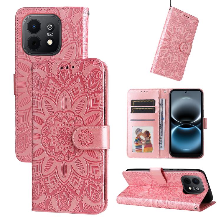 Embossed Sunflower Leather Phone Case, For Huawei nova 16, For Huawei Enjoy 90 Pro Max 5G, For Huawei Enjoy 90 / Enjoy 90 Plus 5G, For Huawei Enjoy 80 Plus, For Huawei nova 15 Pro / nova 15 Ultra, For Huawei Mate 70 Air 5G, For Huawei nova 14 Lite     ...