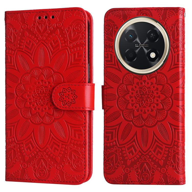 Embossed Sunflower Leather Phone Case, For Huawei Enjoy 90 Pro Max 5G, For Huawei Enjoy 90 / Enjoy 90 Plus 5G, For Huawei Enjoy 80 Plus, For Huawei nova 15 Pro / nova 15 Ultra, For Huawei Mate 70 Air 5G, For Huawei nova 14 Lite, For Huawei Maimang 40 5...