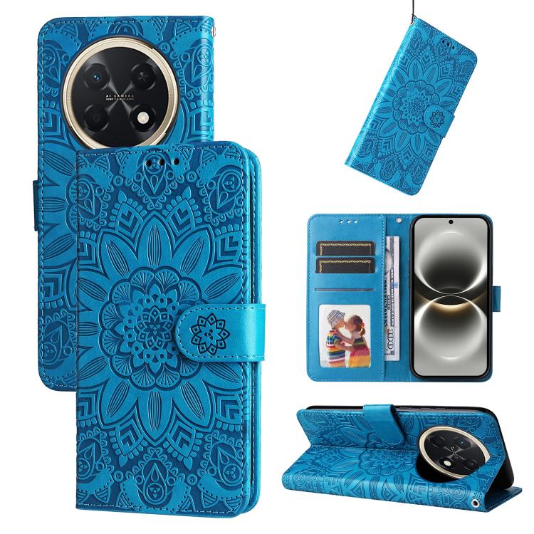 Embossed Sunflower Leather Phone Case, For Huawei nova 16, For Huawei Enjoy 90 Pro Max 5G, For Huawei Enjoy 90 / Enjoy 90 Plus 5G, For Huawei Enjoy 80 Plus, For Huawei nova 15 Pro / nova 15 Ultra, For Huawei Mate 70 Air 5G, For Huawei nova 14 Lite     ...