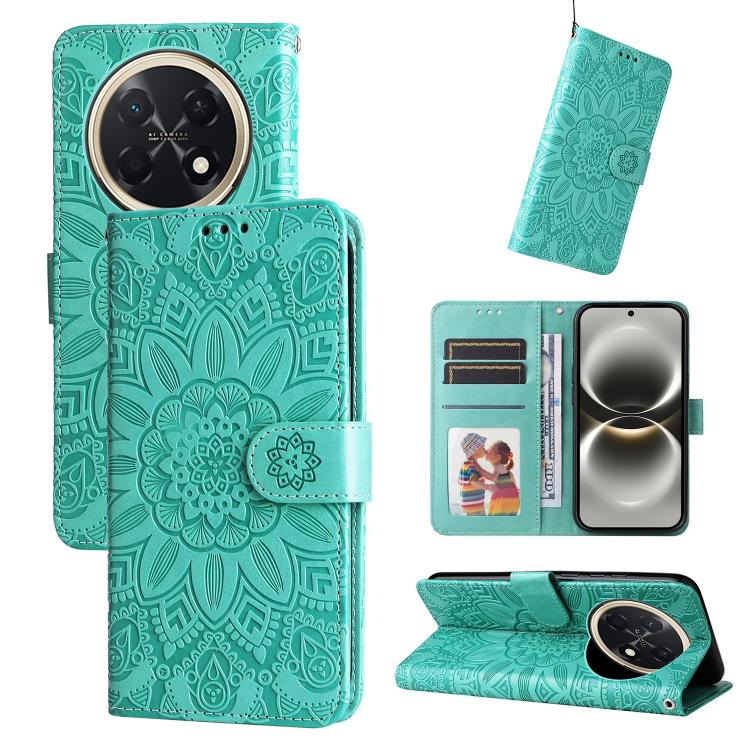 Embossed Sunflower Leather Phone Case, For Huawei nova 16, For Huawei Enjoy 90 Pro Max 5G, For Huawei Enjoy 90 / Enjoy 90 Plus 5G, For Huawei Enjoy 80 Plus, For Huawei nova 15 Pro / nova 15 Ultra, For Huawei Mate 70 Air 5G, For Huawei nova 14 Lite     ...