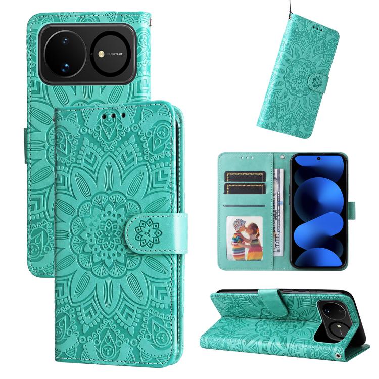 Embossed Sunflower Leather Phone Case, For Huawei nova 16, For Huawei Enjoy 90 Pro Max 5G, For Huawei Enjoy 90 / Enjoy 90 Plus 5G, For Huawei Enjoy 80 Plus, For Huawei nova 15 Pro / nova 15 Ultra, For Huawei Mate 70 Air 5G, For Huawei nova 14 Lite     ...