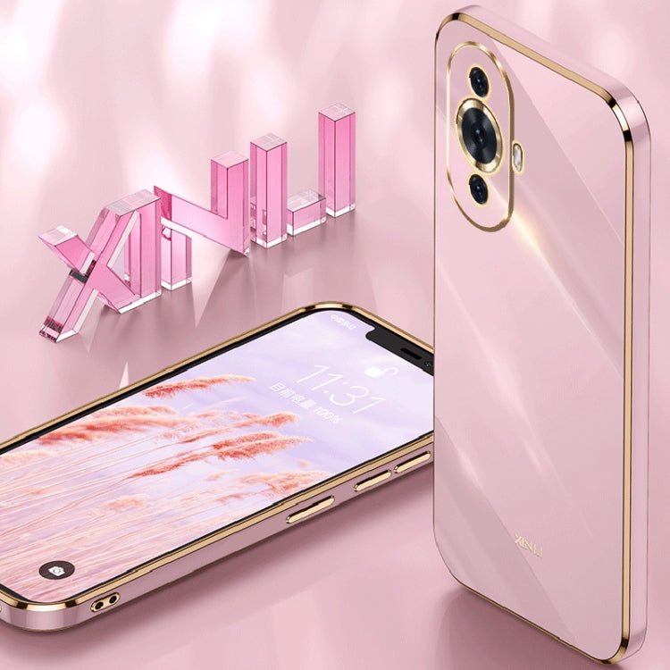 XINLI Straight Edge 6D Electroplate TPU Phone Case, For Huawei nova 11 Pro, For Huawei nova 11, For Huawei P60 Art, For Huawei P60