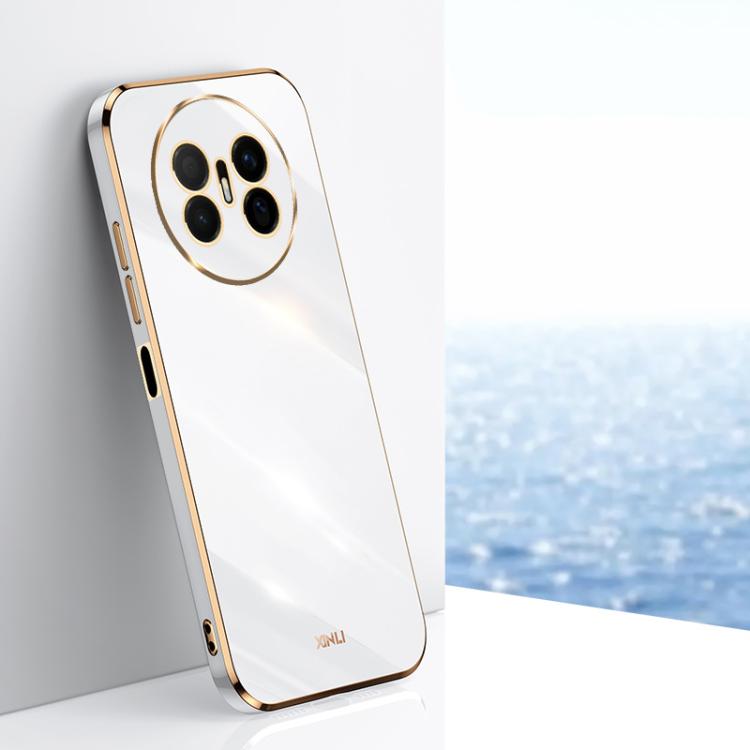 XINLI Straight Edge 6D Electroplate TPU Phone Case, For Huawei Pura 90 Pro Max 5G, For Huawei Pura 90 Pro 5G, For Huawei Pura 90 5G, For Huawei Mate 80 Pro Max, For Huawei Mate 80, For Huawei Mate 70 Air