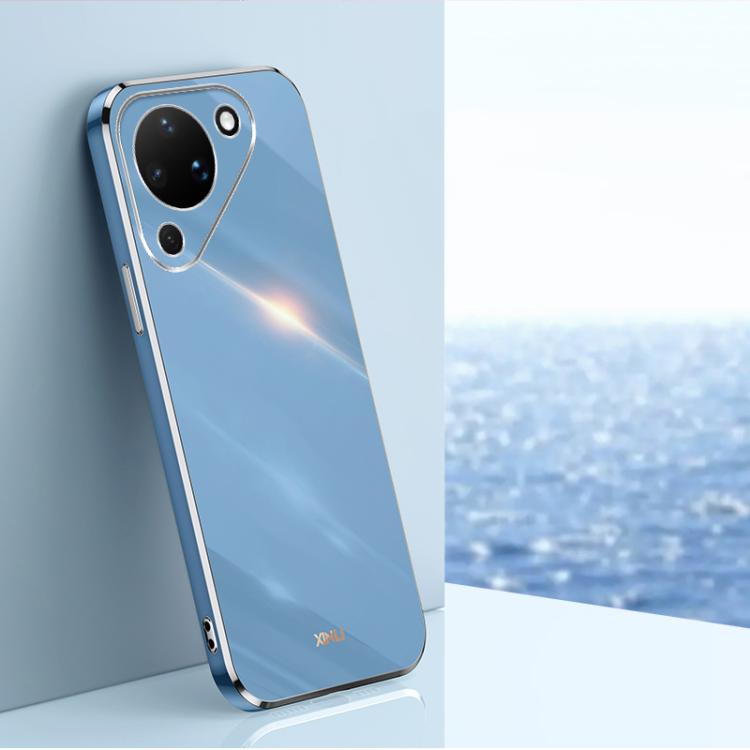 XINLI Straight Edge 6D Electroplate TPU Phone Case, For Huawei Pura 90 Pro Max 5G, For Huawei Pura 90 Pro 5G, For Huawei Pura 90 5G, For Huawei Mate 80 Pro Max, For Huawei Mate 80, For Huawei Mate 70 Air