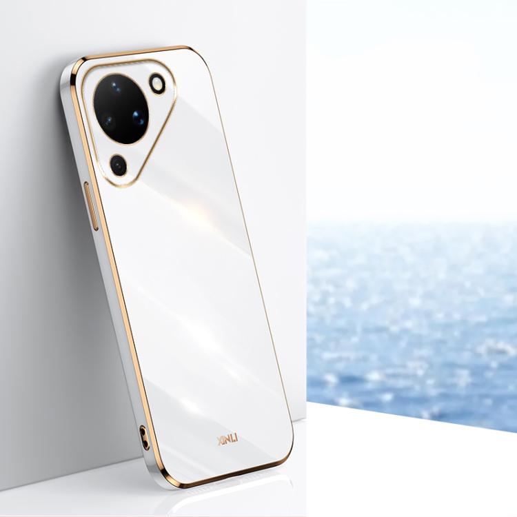 XINLI Straight Edge 6D Electroplate TPU Phone Case, For Huawei Pura 90 Pro Max 5G, For Huawei Pura 90 Pro 5G, For Huawei Pura 90 5G, For Huawei Mate 80 Pro Max, For Huawei Mate 80, For Huawei Mate 70 Air