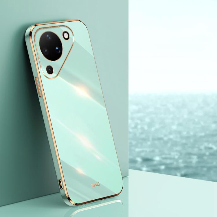 XINLI Straight Edge 6D Electroplate TPU Phone Case, For Huawei Pura 90 Pro Max 5G, For Huawei Pura 90 Pro 5G, For Huawei Pura 90 5G, For Huawei Mate 80 Pro Max, For Huawei Mate 80, For Huawei Mate 70 Air