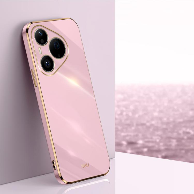 XINLI Straight Edge 6D Electroplate TPU Phone Case, For Huawei Pura 90 Pro Max 5G, For Huawei Pura 90 Pro 5G, For Huawei Pura 90 5G, For Huawei Mate 80 Pro Max, For Huawei Mate 80, For Huawei Mate 70 Air