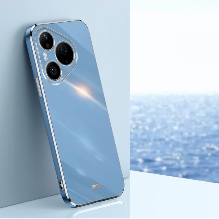XINLI Straight Edge 6D Electroplate TPU Phone Case, For Huawei Pura 90 Pro Max 5G, For Huawei Pura 90 Pro 5G, For Huawei Pura 90 5G, For Huawei Mate 80 Pro Max, For Huawei Mate 80, For Huawei Mate 70 Air