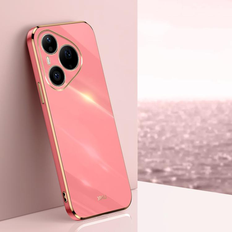 XINLI Straight Edge 6D Electroplate TPU Phone Case, For Huawei Pura 90 Pro Max 5G, For Huawei Pura 90 Pro 5G, For Huawei Pura 90 5G, For Huawei Mate 80 Pro Max, For Huawei Mate 80, For Huawei Mate 70 Air