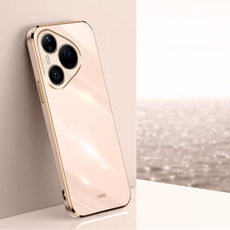 XINLI Straight Edge 6D Electroplate TPU Phone Case, For Huawei Pura 90 Pro Max 5G, For Huawei Pura 90 Pro 5G, For Huawei Pura 90 5G, For Huawei Mate 80 Pro Max, For Huawei Mate 80, For Huawei Mate 70 Air