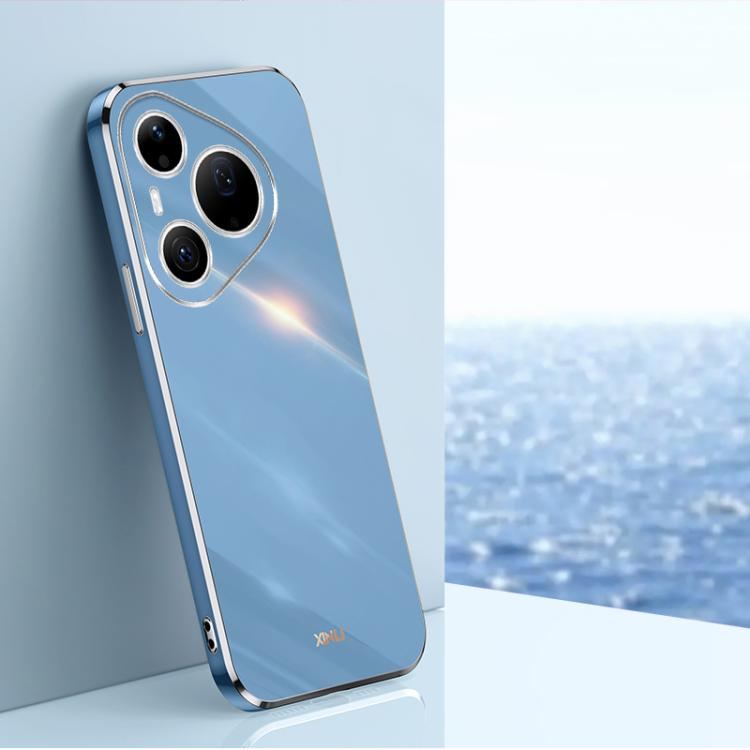 XINLI Straight Edge 6D Electroplate TPU Phone Case, For Huawei Pura 90 Pro Max 5G, For Huawei Pura 90 Pro 5G, For Huawei Pura 90 5G, For Huawei Mate 80 Pro Max, For Huawei Mate 80, For Huawei Mate 70 Air