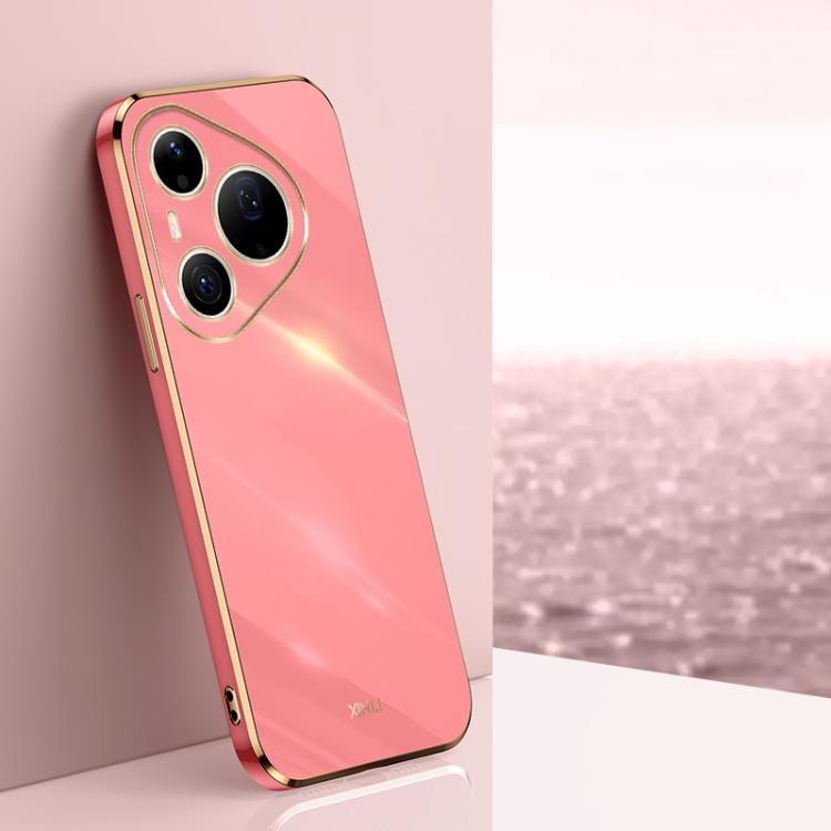 XINLI Straight Edge 6D Electroplate TPU Phone Case, For Huawei Pura 90 Pro Max 5G, For Huawei Pura 90 Pro 5G, For Huawei Pura 90 5G, For Huawei Mate 80 Pro Max, For Huawei Mate 80, For Huawei Mate 70 Air