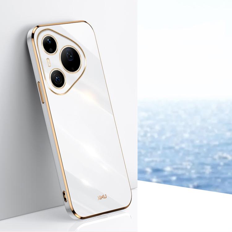 XINLI Straight Edge 6D Electroplate TPU Phone Case, For Huawei Pura 90 Pro Max 5G, For Huawei Pura 90 Pro 5G, For Huawei Pura 90 5G, For Huawei Mate 80 Pro Max, For Huawei Mate 80, For Huawei Mate 70 Air