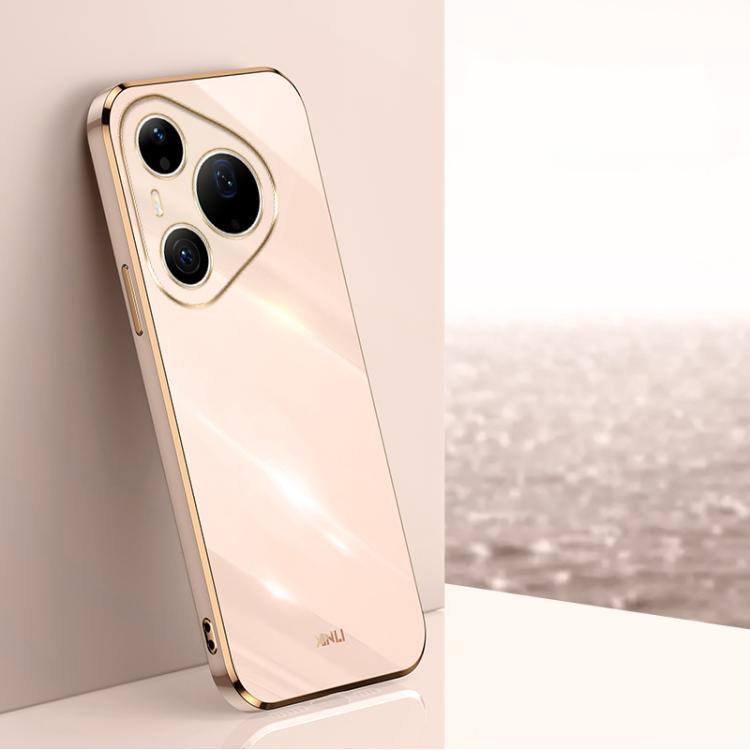 XINLI Straight Edge 6D Electroplate TPU Phone Case, For Huawei Pura 90 Pro Max 5G, For Huawei Pura 90 Pro 5G, For Huawei Pura 90 5G, For Huawei Mate 80 Pro Max, For Huawei Mate 80, For Huawei Mate 70 Air