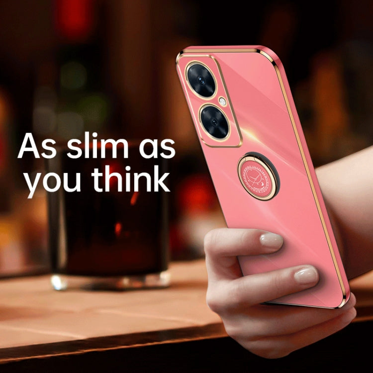 XINLI Straight Edge 6D Electroplate TPU Phone Case with Ring Holder, For Huawei Maimang 20, For Huawei Enjoy 60X, For Huawei nova 11 Pro, For Huawei nova 11, For Huawei P60 Art, For Huawei P60
