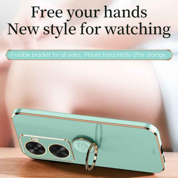 XINLI Straight Edge 6D Electroplate TPU Phone Case with Ring Holder, For Huawei Nova 11 SE, For Huawei nova 12 Pro, For Huawei nova 12, For Huawei Maimang 20, For Huawei Enjoy 60X, For Huawei nova 11 Pro