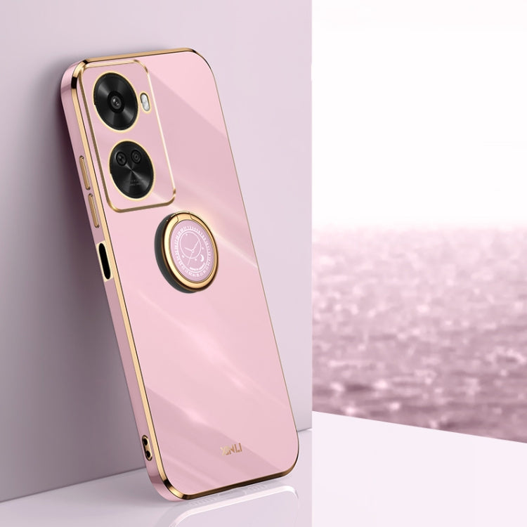 XINLI Straight Edge 6D Electroplate TPU Phone Case with Ring Holder, For Huawei Nova 11 SE, For Huawei nova 12 Pro, For Huawei nova 12, For Huawei Maimang 20, For Huawei Enjoy 60X, For Huawei nova 11 Pro