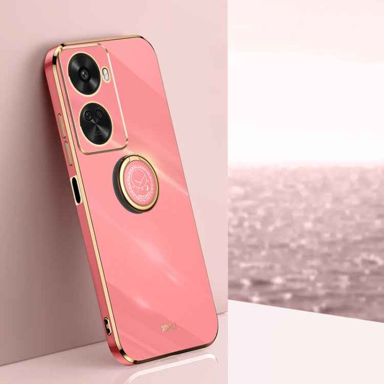 XINLI Straight Edge 6D Electroplate TPU Phone Case with Ring Holder, For Huawei Nova 11 SE, For Huawei nova 12 Pro, For Huawei nova 12, For Huawei Maimang 20, For Huawei Enjoy 60X, For Huawei nova 11 Pro