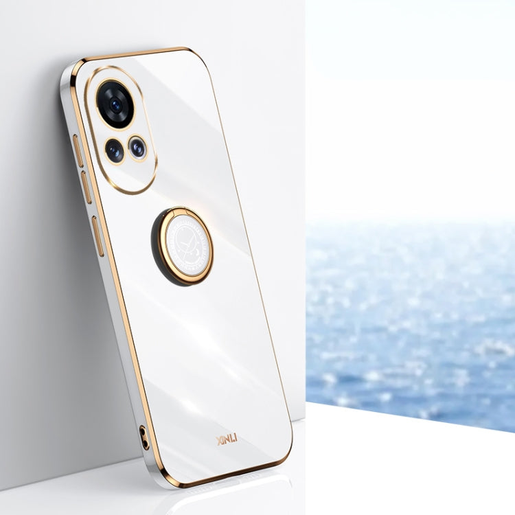 XINLI Straight Edge 6D Electroplate TPU Phone Case with Ring Holder, For Huawei Nova 11 SE, For Huawei nova 12 Pro, For Huawei nova 12, For Huawei Maimang 20, For Huawei Enjoy 60X, For Huawei nova 11 Pro
