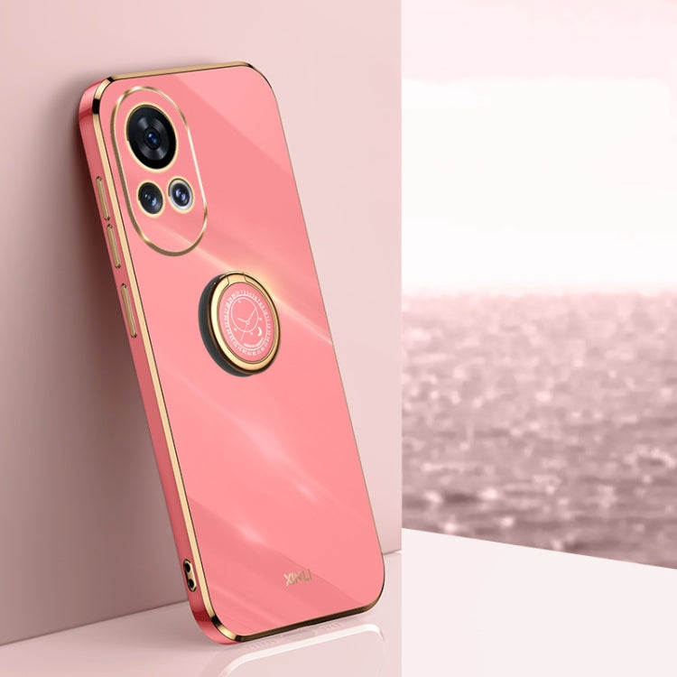 XINLI Straight Edge 6D Electroplate TPU Phone Case with Ring Holder, For Huawei Nova 11 SE, For Huawei nova 12 Pro, For Huawei nova 12, For Huawei Maimang 20, For Huawei Enjoy 60X, For Huawei nova 11 Pro