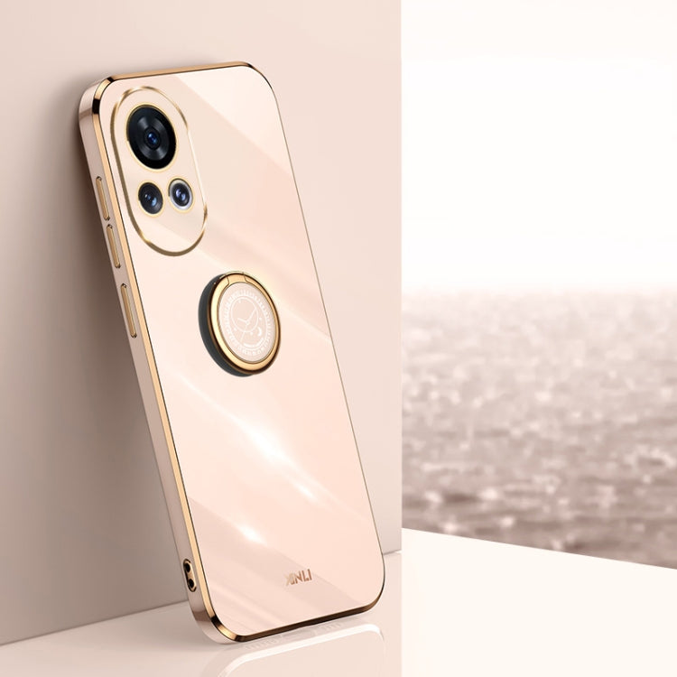 XINLI Straight Edge 6D Electroplate TPU Phone Case with Ring Holder, For Huawei Nova 11 SE, For Huawei nova 12 Pro, For Huawei nova 12, For Huawei Maimang 20, For Huawei Enjoy 60X, For Huawei nova 11 Pro