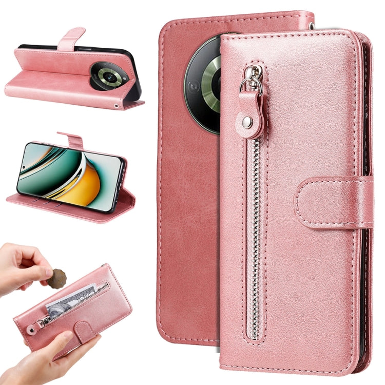 Fashion Calf Texture Zipper Leather Phone Case, For Realme 12 Pro+, For Realme C67 4G Global, For Realme C67 5G / 11 5G Taiwan Version, For Realme 11 4G Global, For Realme C53 / Narzo N53, For Realme 11, For Realme 11 Pro / 11 Pro+, For Realme C65 4G  ...