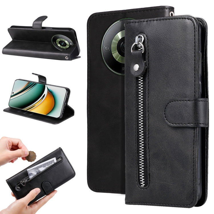 Fashion Calf Texture Zipper Leather Phone Case, For Realme 12 Pro+, For Realme C67 4G Global, For Realme C67 5G / 11 5G Taiwan Version, For Realme 11 4G Global, For Realme C53 / Narzo N53, For Realme 11, For Realme 11 Pro / 11 Pro+, For Realme C65 4G  ...