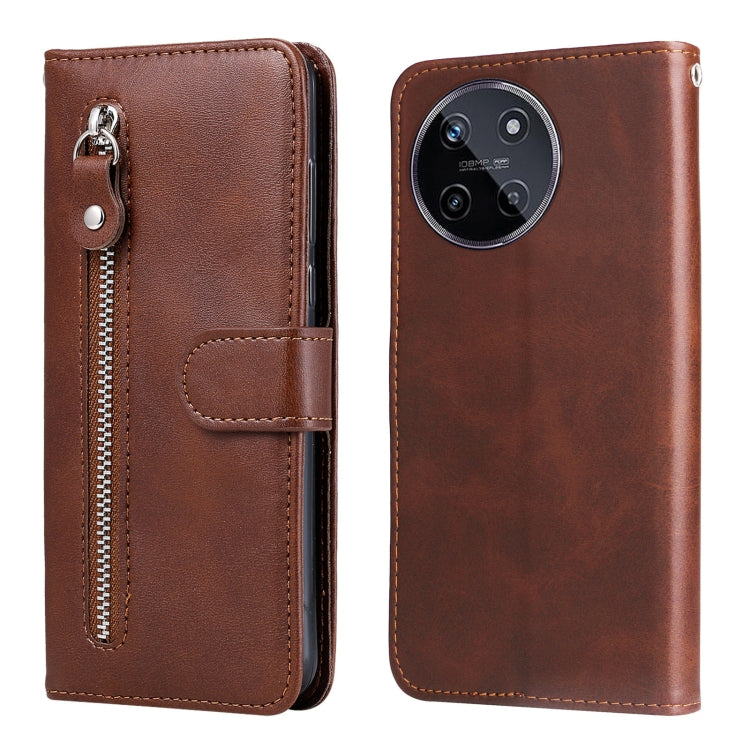 Fashion Calf Texture Zipper Leather Phone Case, For Realme 12 Pro+, For Realme C67 4G Global, For Realme C67 5G / 11 5G Taiwan Version, For Realme 11 4G Global, For Realme C53 / Narzo N53, For Realme 11, For Realme 11 Pro / 11 Pro+, For Realme C65 4G  ...