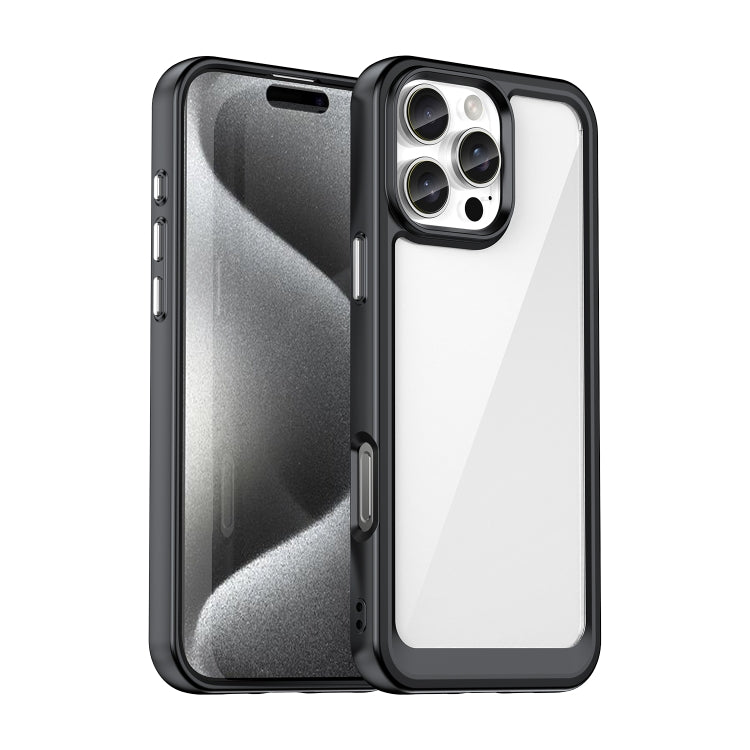 Colorful Series Acrylic + TPU Phone Case, For iPhone 17e / 16e, For iPhone 16 Pro Max, For iPhone 16 Pro, For iPhone 16 Plus, For iPhone 16, For iPhone 15 Pro Max, For iPhone 15 Pro, For iPhone 15 Plus