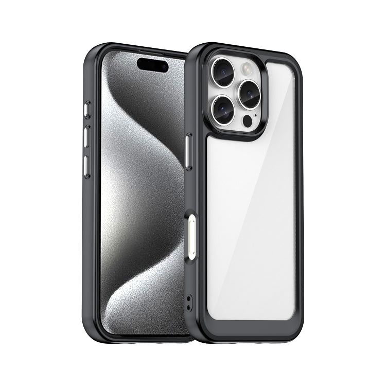 Colorful Series Acrylic + TPU Phone Case, For iPhone 17e / 16e, For iPhone 16 Pro Max, For iPhone 16 Pro, For iPhone 16 Plus, For iPhone 16, For iPhone 15 Pro Max, For iPhone 15 Pro, For iPhone 15 Plus