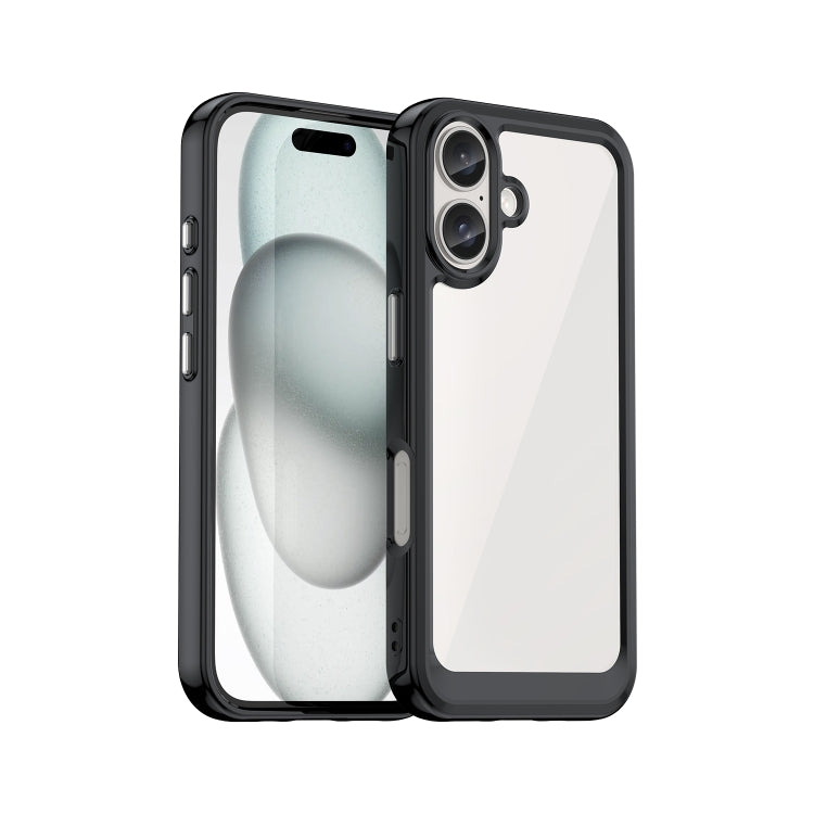 Colorful Series Acrylic + TPU Phone Case, For iPhone 17e / 16e, For iPhone 16 Pro Max, For iPhone 16 Pro, For iPhone 16 Plus, For iPhone 16, For iPhone 15 Pro Max, For iPhone 15 Pro, For iPhone 15 Plus