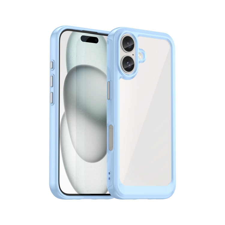 Colorful Series Acrylic + TPU Phone Case, For iPhone 17e / 16e, For iPhone 16 Pro Max, For iPhone 16 Pro, For iPhone 16 Plus, For iPhone 16, For iPhone 15 Pro Max, For iPhone 15 Pro, For iPhone 15 Plus