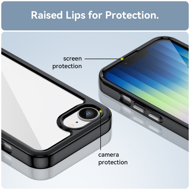 Colorful Series Acrylic + TPU Phone Case, For iPhone 17e / 16e, For iPhone 16 Pro Max, For iPhone 16 Pro, For iPhone 16 Plus, For iPhone 16, For iPhone 15 Pro Max, For iPhone 15 Pro, For iPhone 15 Plus