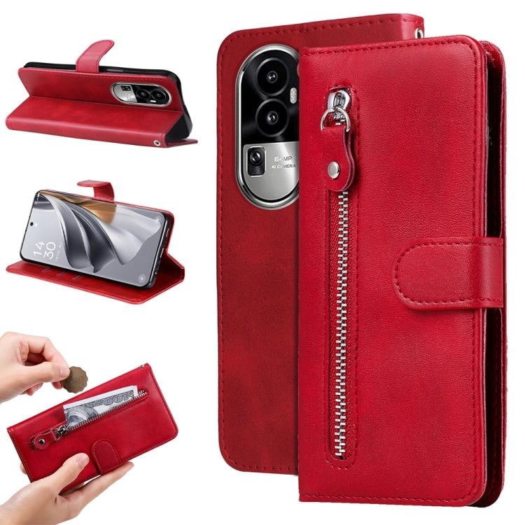 Fashion Calf Texture Zipper Leather Phone Case, For OPPO A58 4G, For OPPO Reno10 5G / Reno10 Pro 5G Global, For OPPO A78 4G, For OPPO Find X8 Pro, For OPPO A79 5G